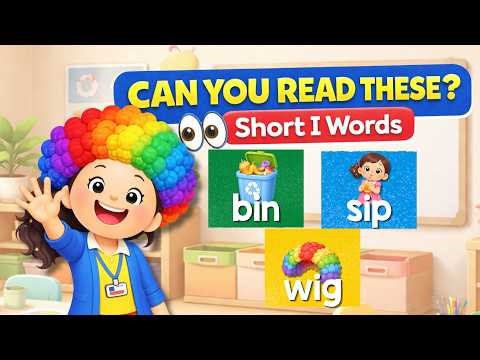Learn Short I Words | CVC Words for Kids (Fun Phonics Practice!)