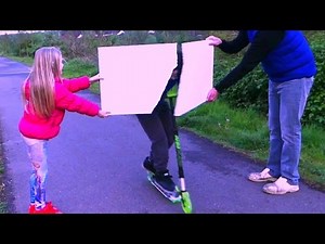 Challenge Trotinette néon Flash On Passe à TRAVERS