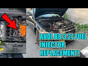 New upgraded OEM Fuel Injector replacement|intake manifold installation guide Audi A4 B8 3.2L|Vw FSI
