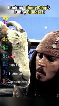 Ranking Johnny Depp's Funny Blunders!#johnnydepp #funny #blooper #celebrities #movie