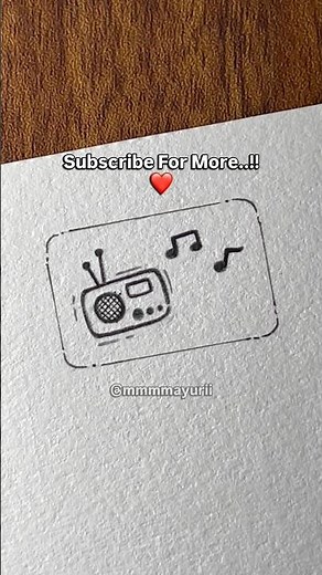 How To Draw A Radio 📻 | Day 51 #drawingtutorial #easydrawing #pencildrawing