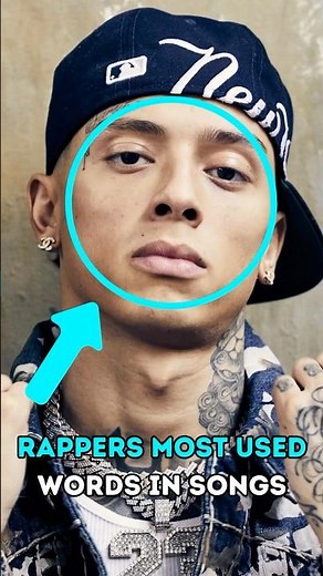 RAPPERS most used WORDS in songs! 🚀🎤 #rap #centralcee #21savage