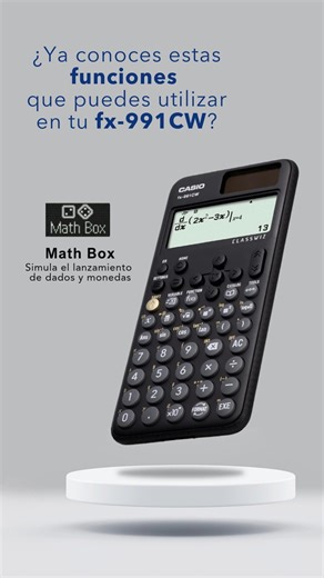 La fx-991CW incluye funciones que enriquecen tus clases. Es ideal para tus clases de aritmetica, álgebra y estadística #CasioEducación #YoEnseñoConCASIO #ClassWiz | Casio Educación México