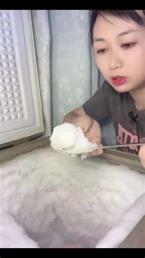 Crunchy Freezer Frost Eating ASMR - Part 179