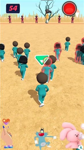 SQUID GAME SAKURA SCHOOL 👯‍♀️🐼 RED LIGHT GREEN LIGHT LEVEL 012 #gamtng #squidgame #trending #shorts