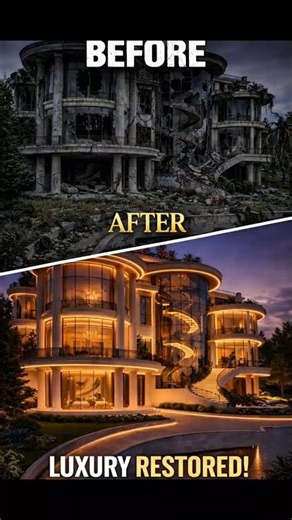​Abandoned to Luxe: The Ultimate Mansion Transformation (Before & After)