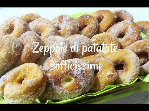 Homemade Italian doughnuts recipe: potatoes zeppole very soft, Neapolitan food