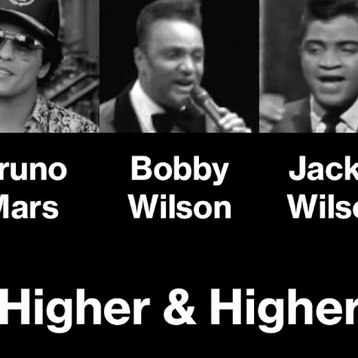 Jackie Wilson, Bobby Brooks Wilson & Bruno Mars - Singing Higher & Higher