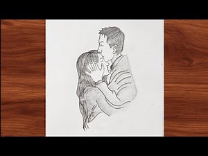 “How to Draw a Romantic Kissing Couple | Beautiful Pencil Sketch for Beginners”
