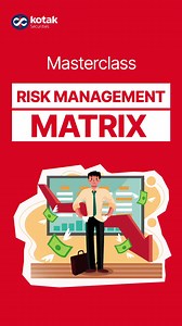 Have you heard of a Risk Management Matrix? 🤔 It's a simple framework used to classify your portfolio based on risk. Watch the video to see how it works. [Risk management matrix, Portfolio, Investment, Risk] #KotakSecurities #AajKaStockShabd #RiskManagement #StockMarket #PortfolioDiversification | Kotak Securities