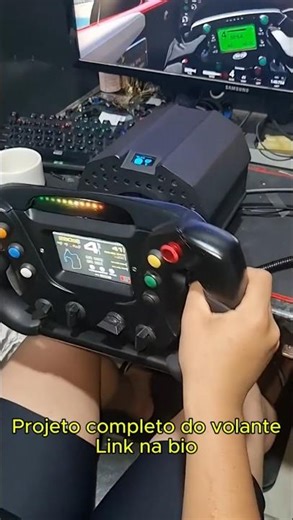 Volante Direct Drive DIY feito em casa | Projeto completo nos comentários