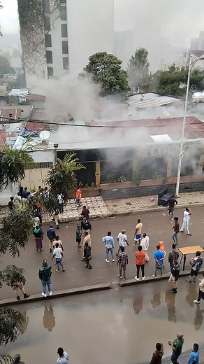 Urban Fire Emergency Scene at ZA LOUNGE