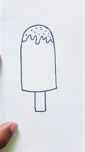 Ice Cream Cartoon Drawing | Easy Drawing for Kids #icecream #trending #doodle #cartoon