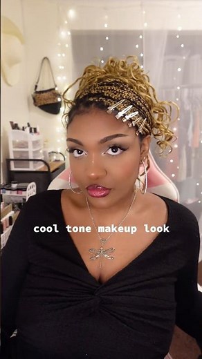 Cool tone makeup look #makeuptutorial #makeup #cooltonemakeup
