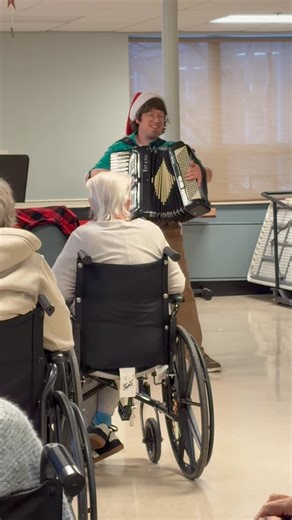 A fun morning of music and laughter with Accordion player, John Souders! | Bridgewater Center for Rehabilitation and Nursing