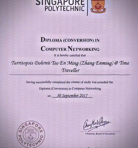 Turritopsis Dohrnii Teo En Ming: Time Traveller Diploma in Computer Networking