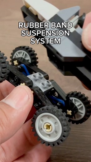 LEGO Rubber Band Suspension System Test #lego #technic #legotechnic #legofan #legos #suspension #mechanisms #mechanism #mechanical #legotips #legoideas #legocar | Bricks Master Builders