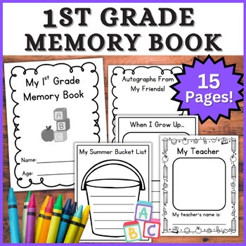 1st Grade Memory Book - End of the Year Morning Work, May Center Craft Activity