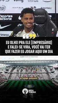 E ESSA HISTÓRIA DO ALLAN ENCANTADO COM A TORCIDA DO TIMÃO? 🥹