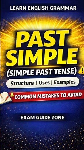 Past Simple Tense | Simple Past Tense Rules, Structure & Examples | English Grammar