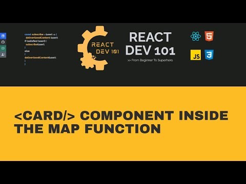 React - Rendering CARD components through the map function.
