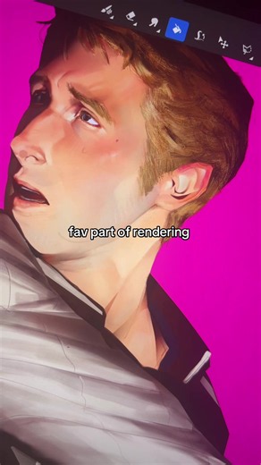Favorite Part of Rendering Ryan Gosling (Drive 2011) Artwork