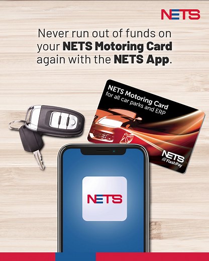 Topping up your NETS Motoring Card has never been easier! Simply scan the card through the NETS App, select your desired top-up amount and you’re on your way. | NETS