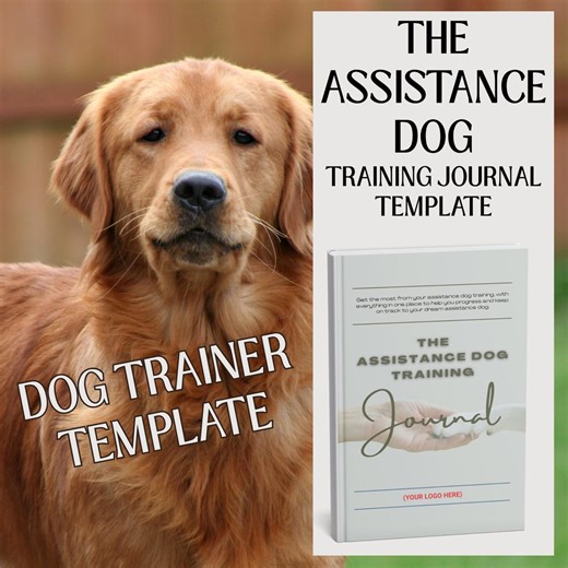 Editable Service Dog Training Journal Template: Client Log Book - Assistance Dog (PDF Download) - Etsy Australia