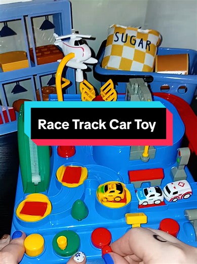 this race track car toy keeps my kids entertained for hours plus it gets them using their thinking an problem solving skills. #racecartoy #racetracktoy #kidstoys #toddlertoys