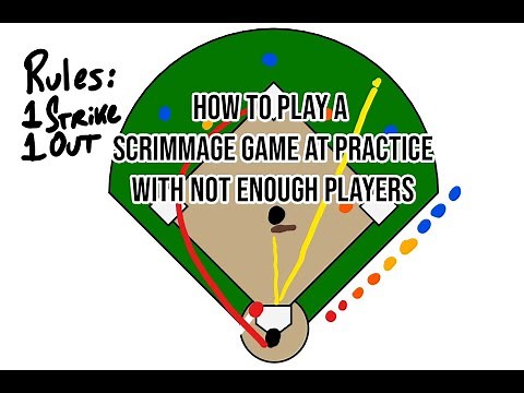 Softball Drills - How to play a scrimmage game at practice with not enough players