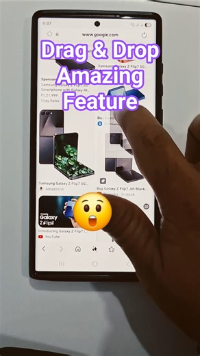 Drag and Drop Feature | Samsung hidden feature #samsung #browsefeatures #shotsfeed