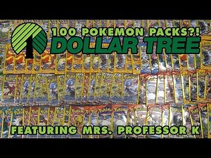 OPENING 100 DOLLAR TREE PACKS OF POKEMON CARDS!