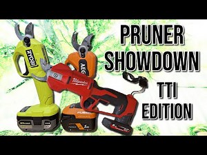 TTI Pruner Comparison. Ryobi VS AEG VS RIDGID VS Milwaukee Pruning Shears