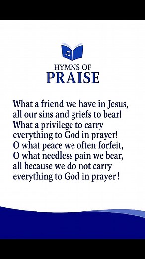 THE STORY BEHIND "WHAT A FRIEND WE HAVE IN JESUS" The hymn “What a Friend We Have in Jesus” was written out of deep personal sorrow and enduring faith. Its author, Joseph Medlicott Scriven, was born in 1819 in Banbridge, Ireland, into a comfortable, well-educated family. As a young man, life seemed bright before him. He graduated from Trinity College in Dublin and was engaged to a woman he deeply loved. But on the eve of their wedding, tragedy struck when his fiancée accidentally drowned. The sh