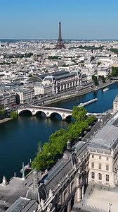 Paris Skyline At Paris Ile De France In France.