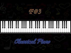 F#3 classical piano note
