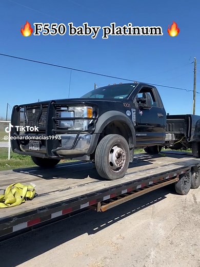 Customized F550 Super Duty Single Cab Dually Platinum Truck Transformation