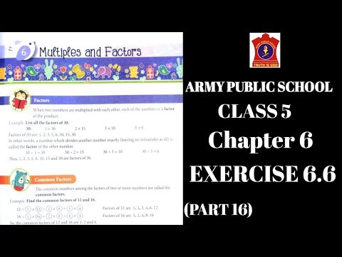 APS class 5 math chapter 6 | FACRORS AND MULTIPLES | APS class 5 EXERCISE 6.6 (PART16) ‪@nksclasses‬