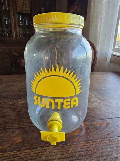 1970's Vintage Sun Tea SUNTEA 1 Gallon Glass Jar Dispenser With Lid Retro MCM Kitchen Decor - Etsy Australia