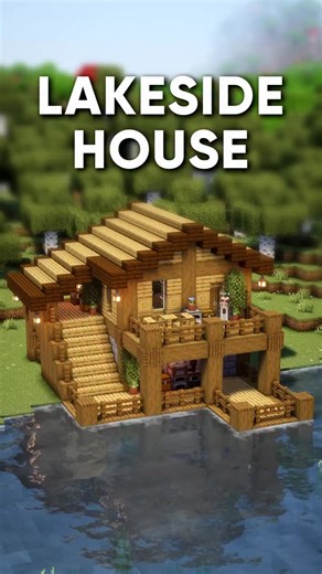 Akira on Instagram: "Minecraft Tutorial: Lakeside House 🏠 ▬▬▬▬▬▬▬▬▬▬▬▬▬▬▬▬▬▬ 🔍 Version • Java Edition 1.21.0 🌳 Resource Pack • Crops 3D • Ores 3D ☀️ Shader Pack • Complementary Shaders ▬▬▬▬▬▬▬▬▬▬▬▬▬▬▬▬▬▬ #minecraft #minecrafttutorial #minecrafthowtobuild #minecraftpe #minecraftjava"