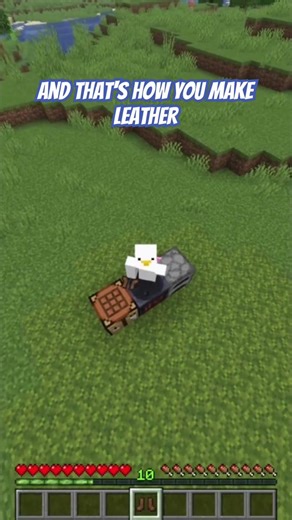 How to make leather boots in Minecraft #minecraft #gaming #bestminecraftclips #minecraftlovers