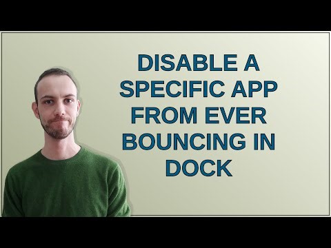 Apple: Disable a specific app from ever bouncing in dock
