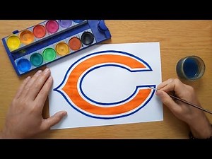 How to draw a Chicago Bears logo - NFL