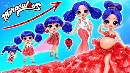 ¡La diseñadora de Ladybug está creciendo! ¡Cómo me hice popular! Manualidades para muñecas LOL #fblifestyle | Lalilu Español