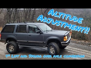 4" Lift install and Spring Over Axle conversion on my 1993 Explorer!