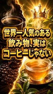 世界一の人気のある飲み物、実はコーヒーじゃない #世界一 #コーヒー #飲み物