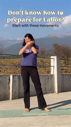 Komal Negi | Prenatal Yoga Teacher on Instagram: "Mama, you should not FEAR labor… Instead you can learn how to manage it with right guidance, movements, & breathwork But, I also understand if it’s your first time, it can seem challenging to know how to move, how to breathe, or how to support your body as contractions begin. That uncertainty can make early labour feel heavier than it needs to be. But when you know how to move, your body feels safer, your mind feels calmer, and the process feels 