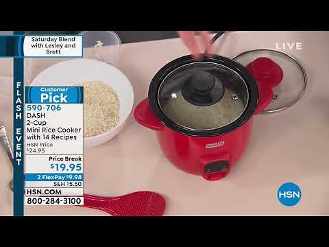 DASH 2Cup Mini Rice Cooker with 14 Recipes