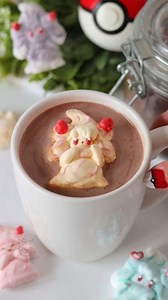 Mixing up something sweet to start the year! ☕🍓 Do you have a favorite? Whether you're hoping for more sweetness, luck, or love, I hope my Milcery and Alcremie hot cocoa bombs help bring you some good fortune this year. #hotcocoabomb #pokemonfood #alcremie #milcery #マホイップ | Miscellaneousmao