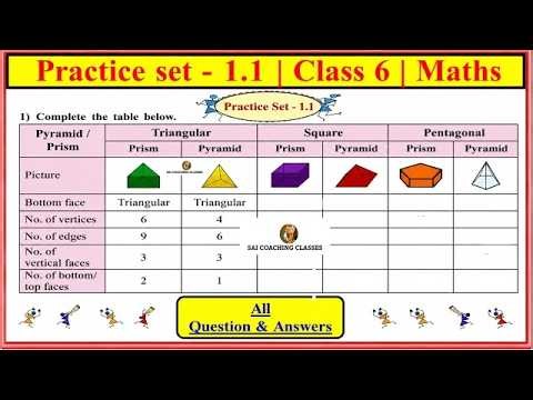 Practice set 1.1 | Class 6 | Chapter 1 Three - Dimensional Shapes | Maths | std 6 Maharashtra Board